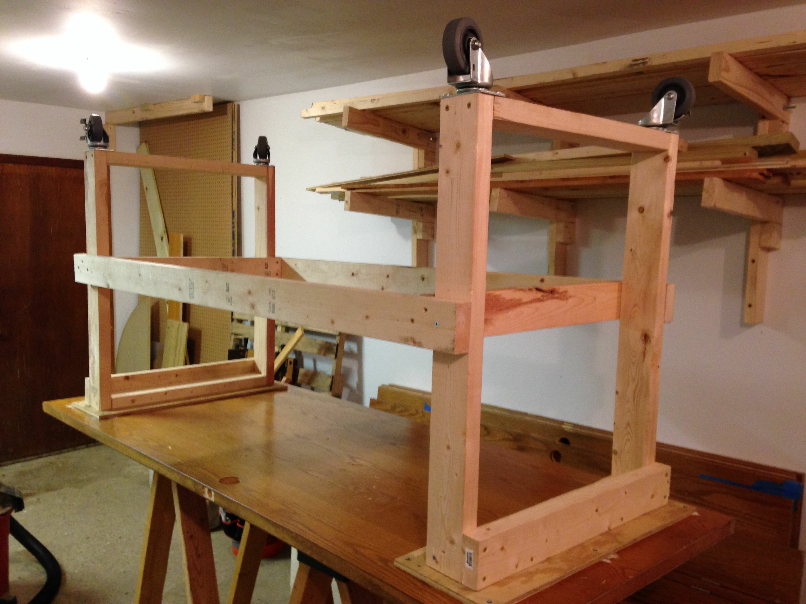 Converting An Old Door To A Worktable Over The Span And Some Kind Of Bracing To Keep Legs From Wobbling Racking Under Lateral Stress That General Formula Can Take A Number Forms